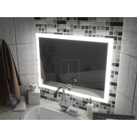 Зеркало с подсветкой для ванной комнаты Верона 80х60 см (800х600 мм)